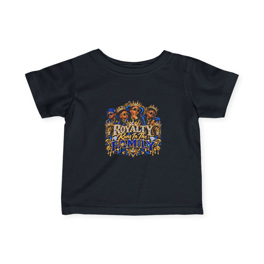 Infant Tee — "Royally Run the Family" Cute Royal Family Graphic