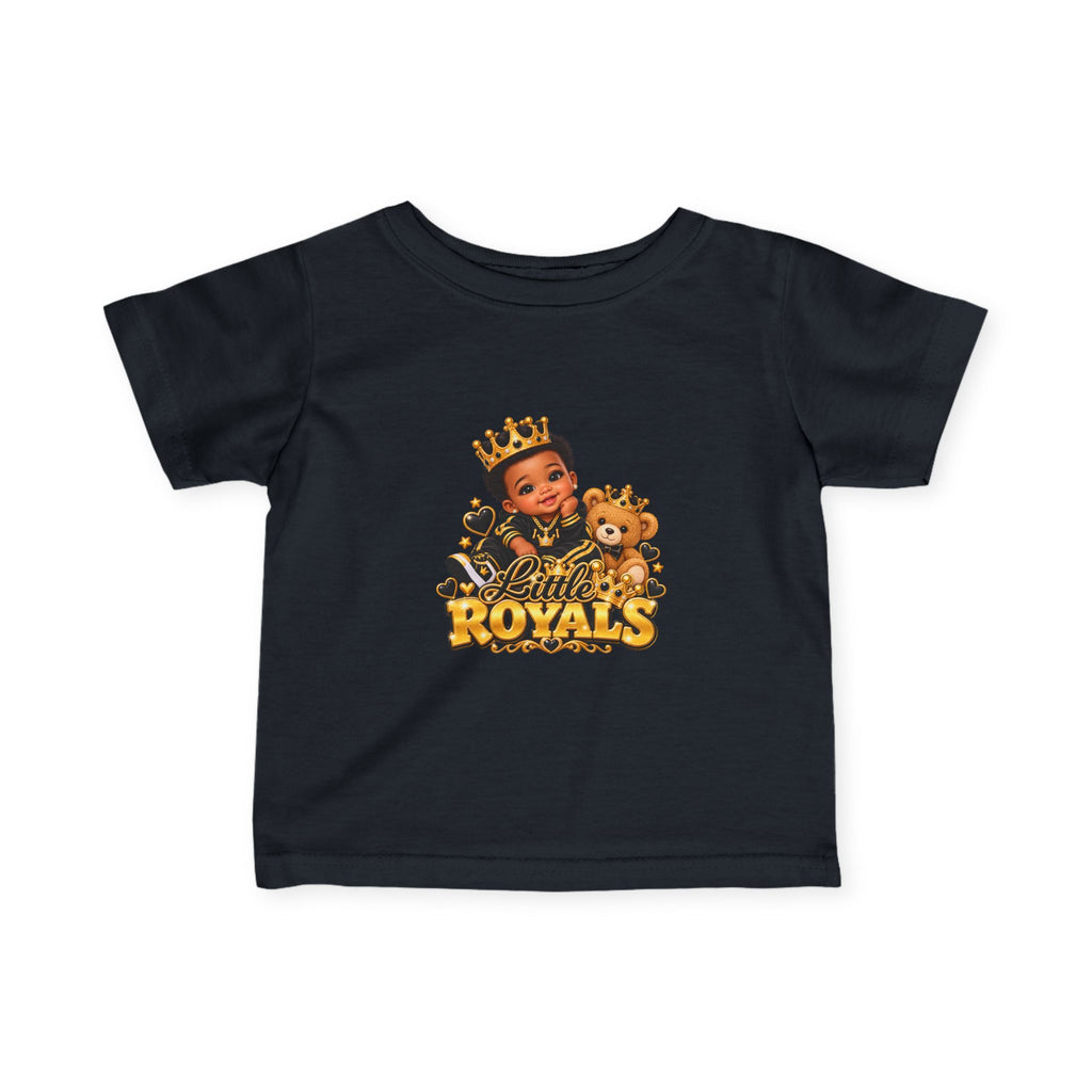 Infant Tee - Little Royals Cute Baby King Crown Design