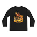 Little Royals Youth Long Sleeve Tee - Crowned Prince & Lion Graphic