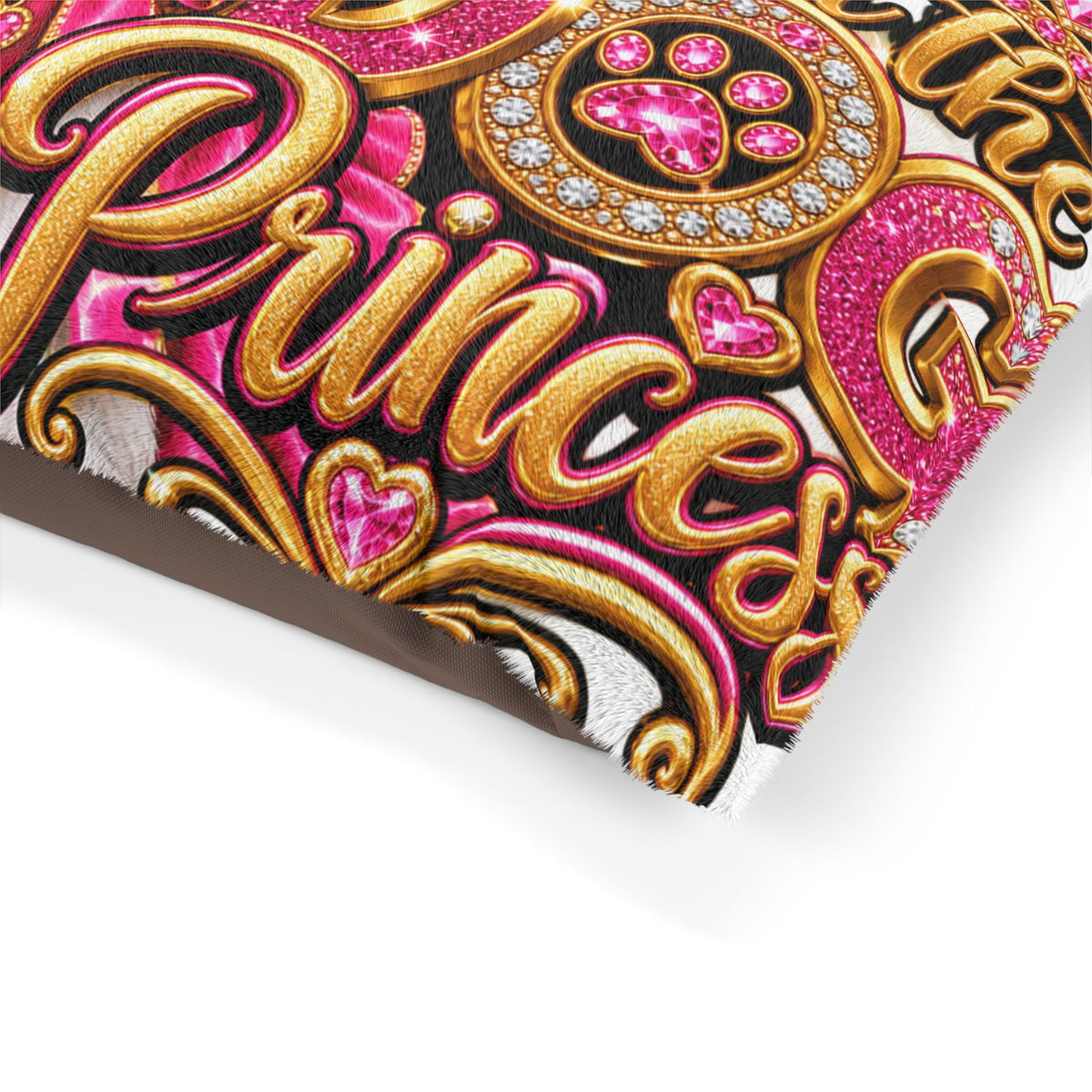 Dog Princess Pet Bed — Cute Pink Crowned Puppy Design