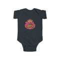 Royal Since Birth Baby Bodysuit — Pink Crown Infant Onesie