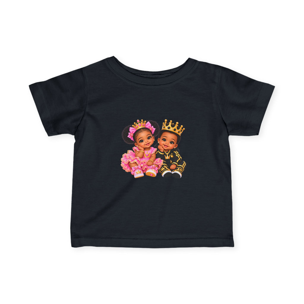 Infant Tee — Cute Prince & Princess Baby Graphic Shirt