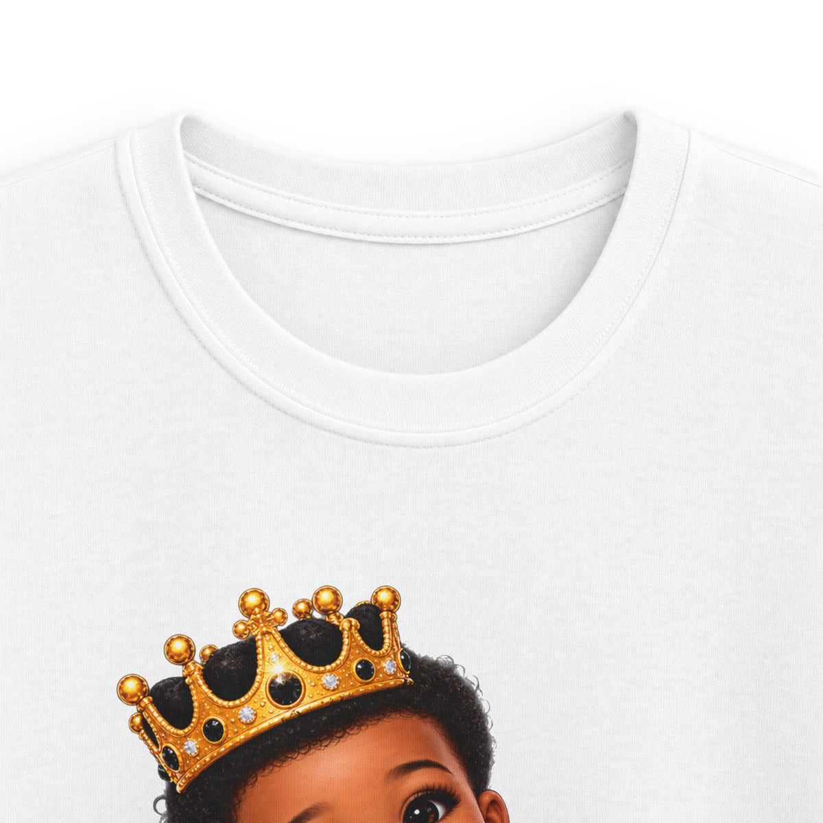 Kids Tee — "Little Royals" Crowned Baby & Teddy Graphic