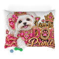 Dog Princess Pet Bed — Cute Pink Crowned Puppy Design