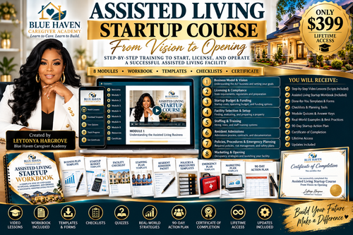 Blue Haven Caregiver Academy Assisted Living Startup Course