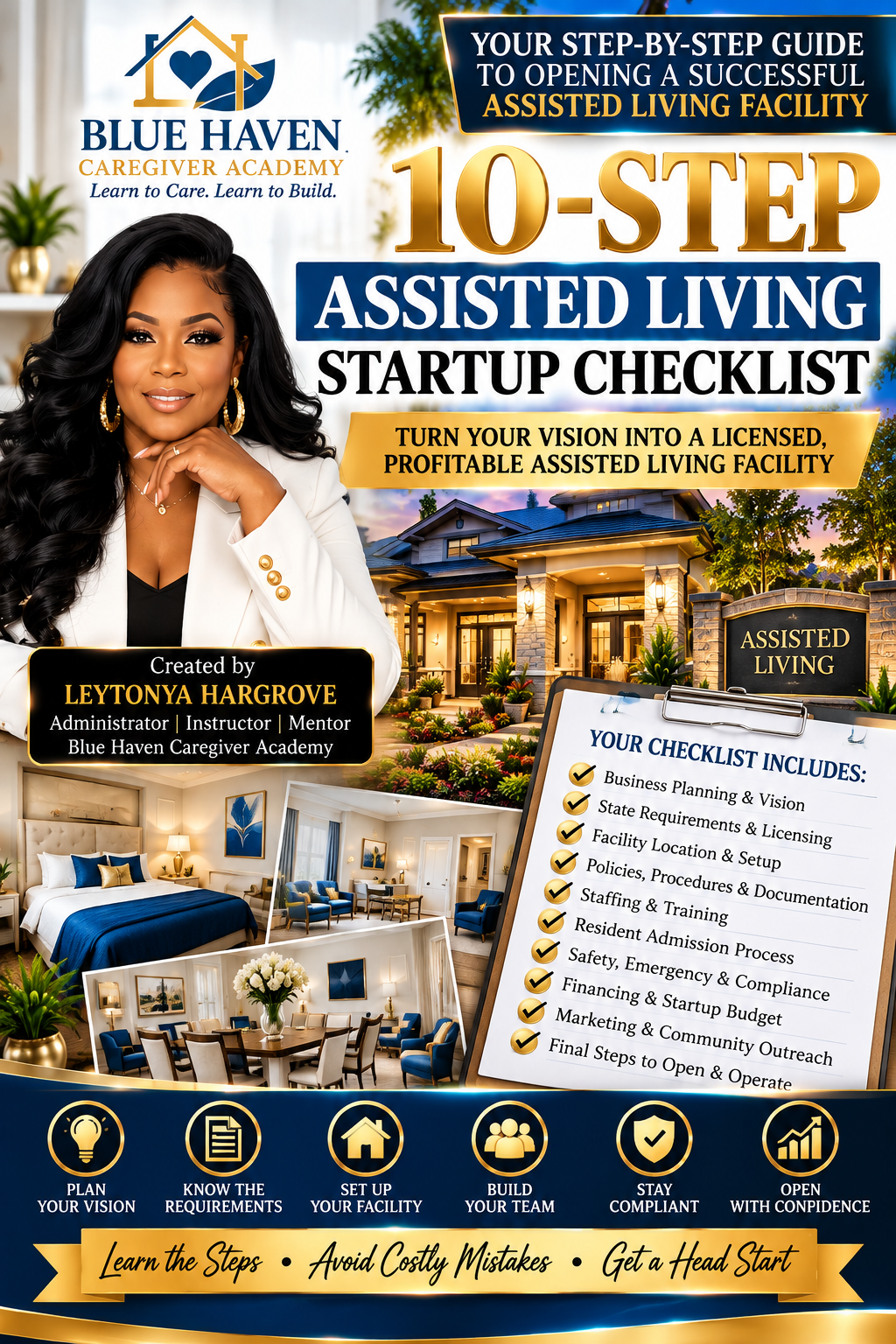 Blue Haven Caregiver Academy 10-Step Assisted Living Startup Checklist