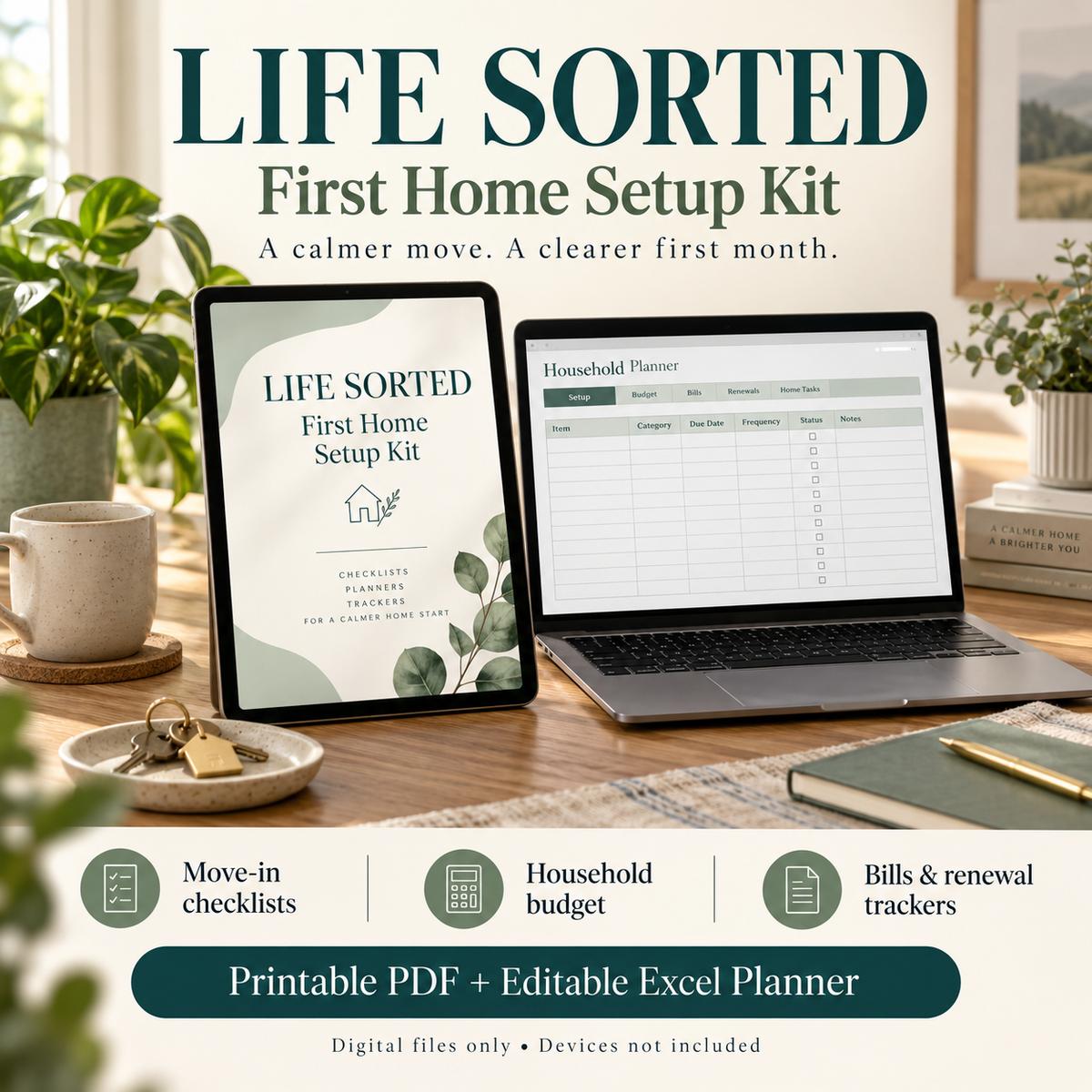 Illustrative Life Sorted digital kit mockup. Digital files only; devices not included.