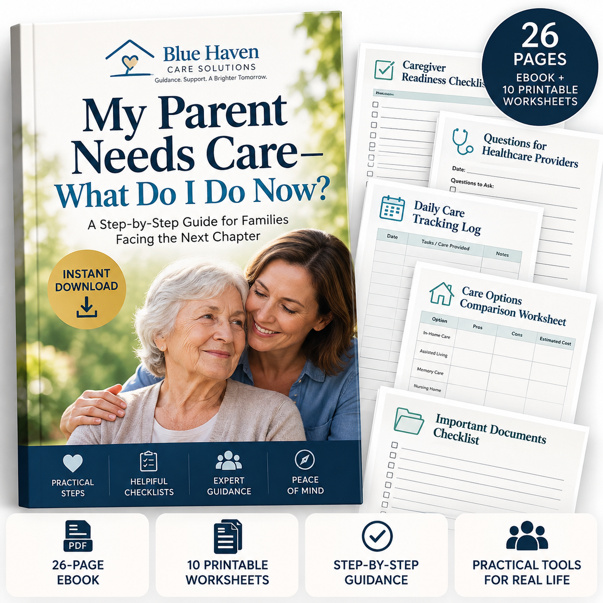 My Parent Needs Care ebook and caregiver toolkit